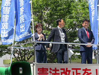 拉致問題を最優先として今年中に全被害者を救え！「県民大集会」街頭演説