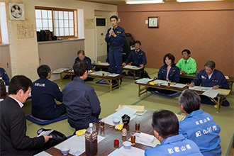 台風21号豪雨被災地を視察