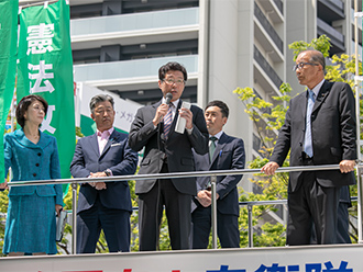 憲法記念日「街頭演説」