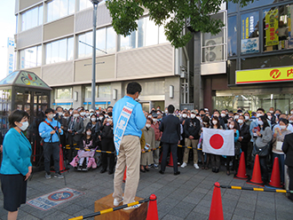 高市早苗政調会長が門博文候補の応援演説