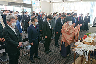 事務所開きの神事