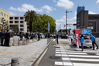 自民党公認 かど博文候補 県庁街頭